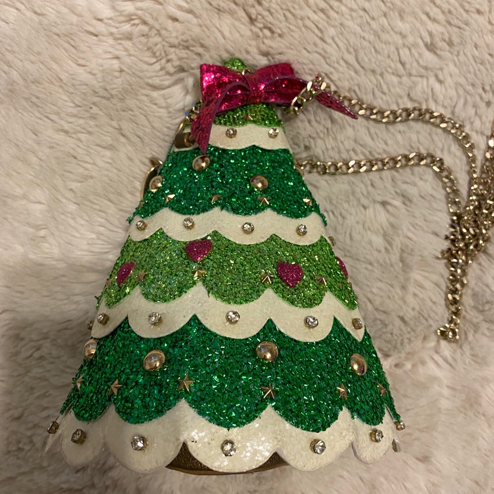 Betsy Johnson Christmas tree purse